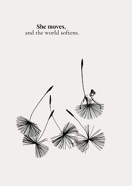 Ballerina on Dandelion Seed