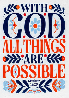With God All Things Are Possible