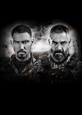 Two Soldiers in Combat Gear