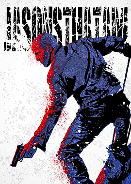 Man with Gun in Action