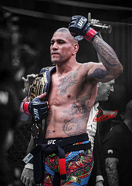 UFC Champion Alex Pereira with Belt