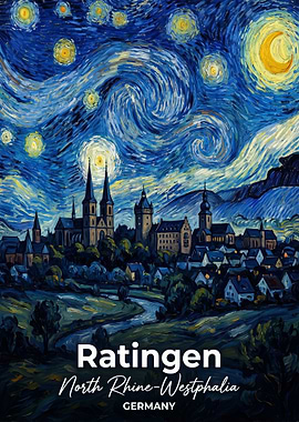 Ratingen Germany Starry Night