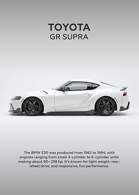 White Toyota GR Supra