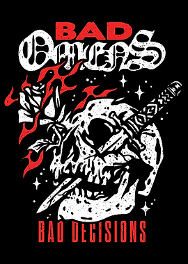 Bad Omens Skull and Rose