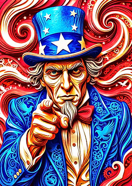 Uncle Sam Pointing Forward