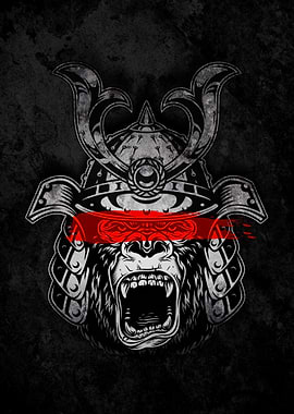 Gorilla Samurai Warrior