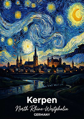 Kerpen, Germany Starry Night