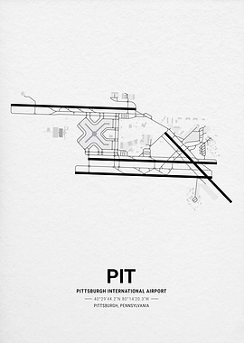 Pittsburgh International Airport Map
