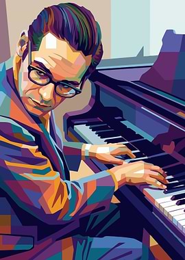 Man Playing Piano