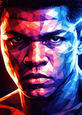 Muhammad Ali Geometric Portrait
