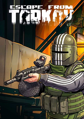 Escape From Tarkov Character with Gun
