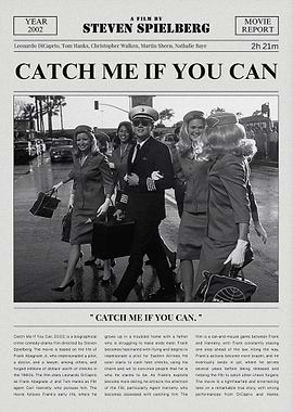 Catch Me If You Can Movie Poster