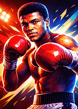Muhammad Ali Boxing Portrait