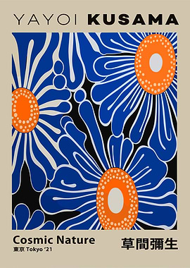 Yayoi Kusama Cosmic Nature Poster