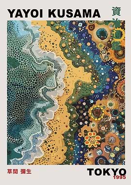 Yayoi Kusama Tokyo 1995 Poster