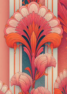 Art Nouveau Floral Pattern