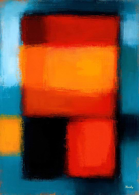 Abstract Geometric Color Blocks