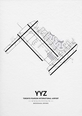 Toronto Pearson International Airport Map