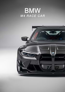 BMW M4 Race Car poster