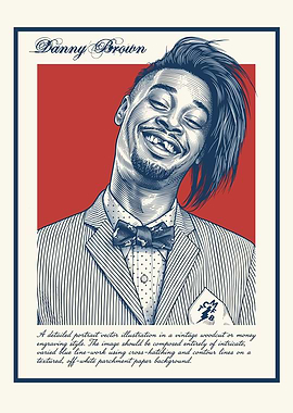 Danny Brown Vintage Portrait