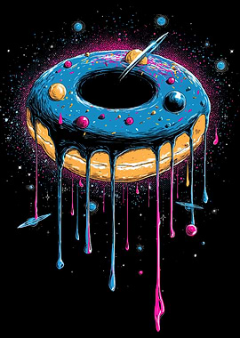 Cosmic Donut Dripping in Space