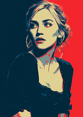 Pop Art Portrait of Kate Winslet