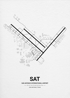 San Antonio International Airport Map