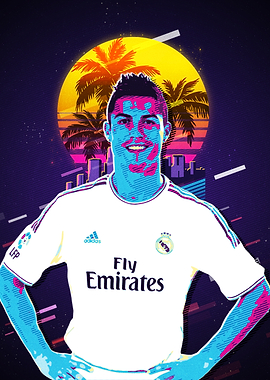 Cristiano Ronaldo Retro Pop Art