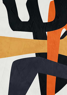 Abstract Geometric Shapes with Textured Background