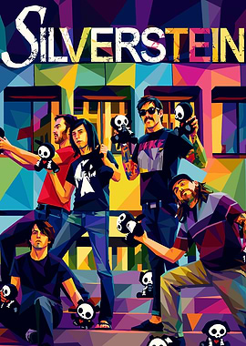 Silverstein Band Pop Art Poster