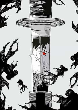 Anime character in a sword