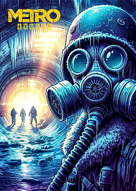 Metro Exodus Gas Mask and Tunnel