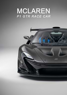 McLaren P1 GTR Race Car poster