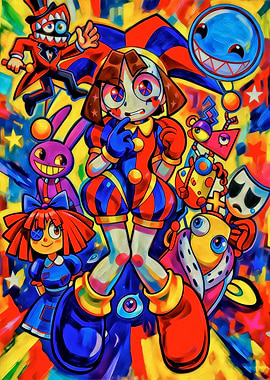 The Amazing Digital Circus Painting Art