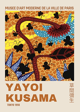 Yayoi Kusama Tokyo 1998 Poster