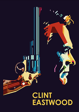 Clint Eastwood Pop Art Poster