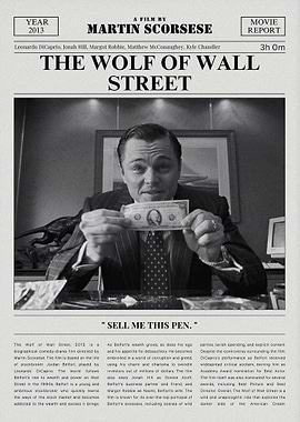 The Wolf of Wall Street Movie Poster
