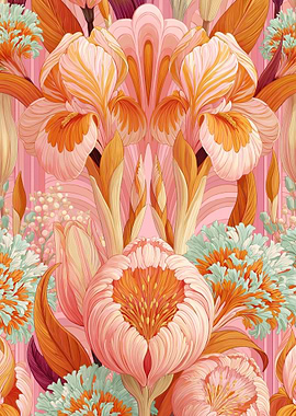 Art Nouveau Floral Pattern