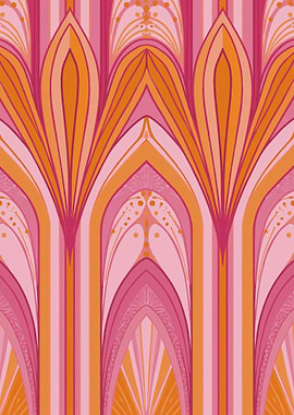 Art Deco Floral Pattern
