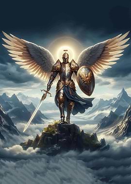 Angel Warrior in Mountains