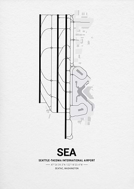 Seattle-Tacoma International Airport Map