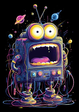 Retro Sci-Fi TV Monster