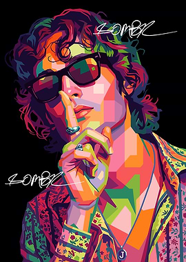 Pop Art Portrait of a sombr