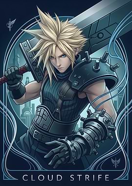 Cloud Strife Final Fantasy VII Art