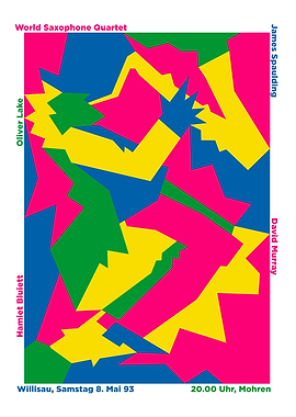 World Saxophone Quartet Concert Poster