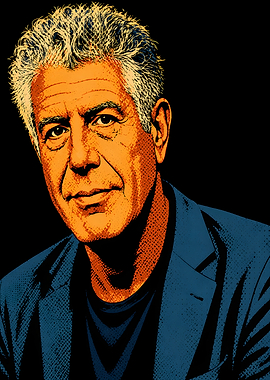 Portrait of Anthony Bourdain
