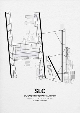 Salt Lake City International Airport Map