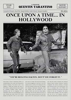 Once Upon a Time in Hollywood Movie Poster