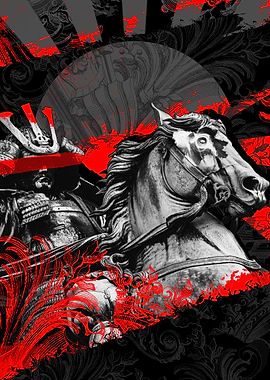 Samurai Warrior on Horseback