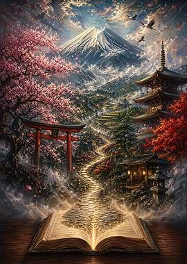Magical Japanese Landscape Book